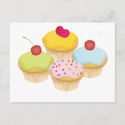 Carte Postale Cupcakes (Devant)