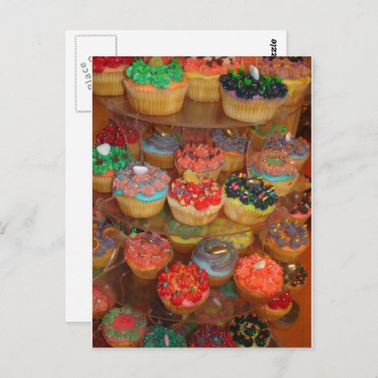 Carte Postale Cupcakes (Devant / Derrière)
