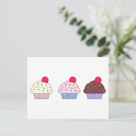 Carte Postale Cupcakes (Debout devant)