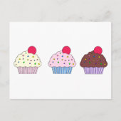Carte Postale Cupcakes (Devant)