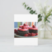 Carte Postale Cupcakes aux framboises (Debout devant)