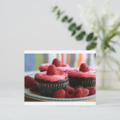 Carte Postale Cupcakes aux framboises (Debout devant)