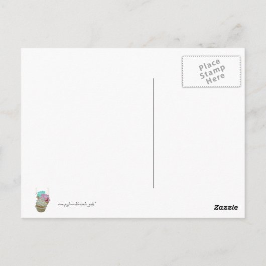 Carte Postale Cupcakes avec Bling ! (Dos)