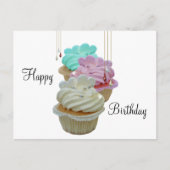 Carte Postale Cupcakes avec Bling ! (Devant)