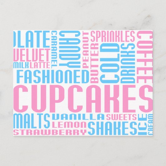 Carte Postale cupcakes chitChat (Devant)