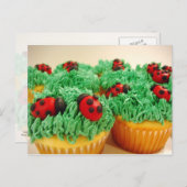 Carte Postale cupcakes cocasses et colorés (Devant / Derrière)