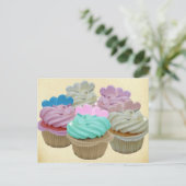 Carte Postale Cupcakes colorés (Debout devant)