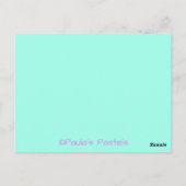 Carte Postale Cupcakes colorés Merci 2 (Dos)