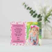 Carte Postale Cupcakes Cupcakes Rose Cute Merci d'anniversaire (Debout devant)