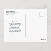 Carte Postale Cupcakes de style rétro, dessert sucré, merci (Dos)