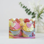 Carte Postale Cupcakes mariages au Coeur Fondant (Debout devant)