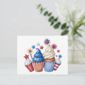 Carte Postale Cupcakes patriotiques (Debout devant)