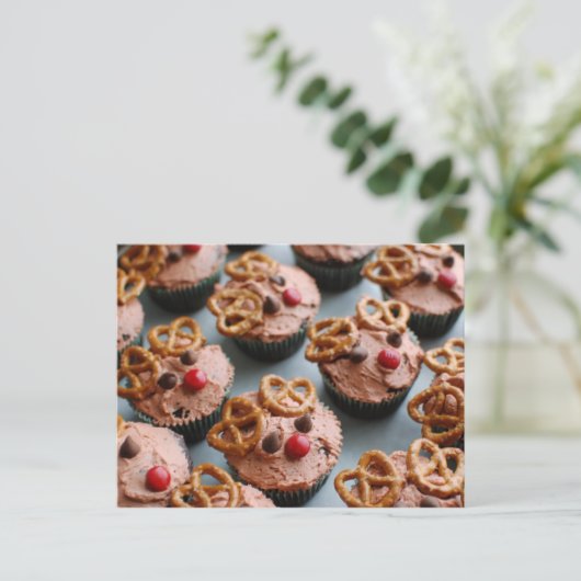 Carte postale Cupcakes Reinder (Debout devant)