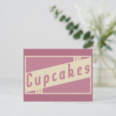 Carte Postale cupcakes rétro (Debout devant)