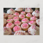 Carte Postale Cupcakes roses (Devant)