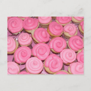Carte Postale Cupcakes roses