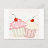 Carte Postale Cupcakes roses (Devant)