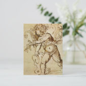 Carte Postale Cupid avec un violon par Domenico Campagnola (Debout devant)