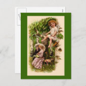 Carte postale Cupid & Couple Vintage Valentine (Devant / Derrière)