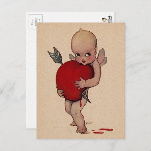 Carte Postale Cupid vintage (Devant / Derrière)