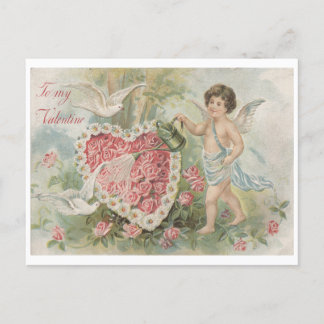 Carte Postale Cupide à ma Saint Valentin | Saint Valentin Vintag