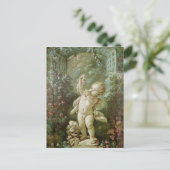 Carte Postale Cupidé avec des raisins (Debout devant)