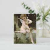Carte Postale Cupidé avec un papillon (Debout devant)
