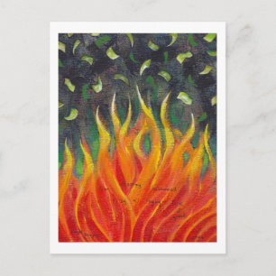 Carte Postale cupidité - effondrement économique peinture d'art 