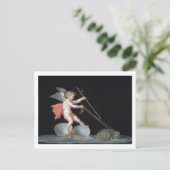 Carte Postale Cupidon dirigé par Tortoises (huile sur panneau) (Debout devant)