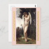 Carte Postale Cupidon, par Bouguereau (Devant / Derrière)