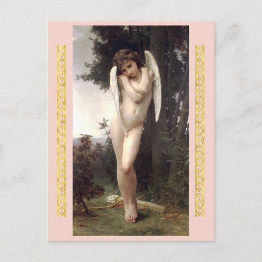 Carte Postale Cupidon, par Bouguereau (Devant)
