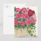 Carte postale Cupids & Rose Valentine (Devant / Derrière)