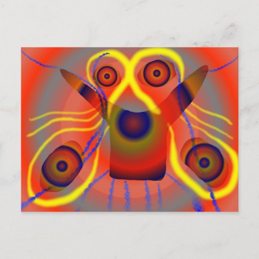 Carte Postale Curieux chien de lion (Devant)