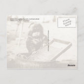 Carte Postale Curieux Eskimo enfant avec lavabo (Dos)