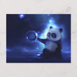 Carte Postale Curieux Panda