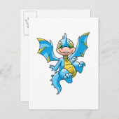 Carte Postale Curieux Scorchio bleu (Devant / Derrière)