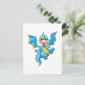 Carte Postale Curieux Scorchio bleu (Debout devant)