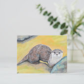 Carte Postale Curieux tableau de Otter (Debout devant)