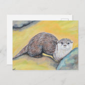 Carte Postale Curieux tableau de Otter (Devant / Derrière)