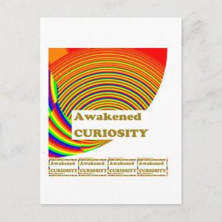 Carte Postale CURIOSITÉ ÉVEILLÉE : ART UNIQUE dans WISDOM Words