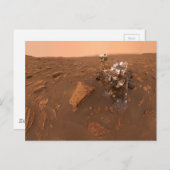 Carte Postale Curiosité Selfie sur Mars 15 juin 2018 (Devant / Derrière)