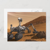 Carte Postale Curiosity : Le Rover de Mars (Devant / Derrière)