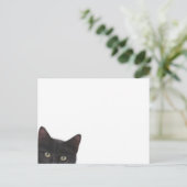 Carte Postale Curious Kitty peinture numérique (Debout devant)