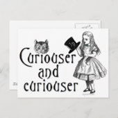 Carte Postale Curiouser et curieux (Devant / Derrière)