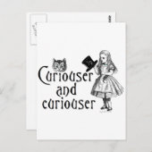 Carte Postale Curiouser et curieux (Devant / Derrière)