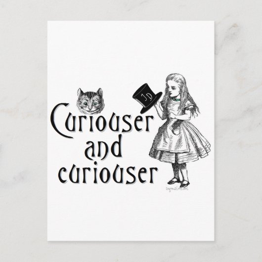 Carte Postale Curiouser et curieux (Devant)