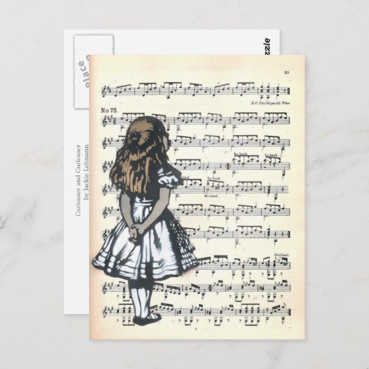 Carte Postale Curiouser et Curiouser (Devant / Derrière)