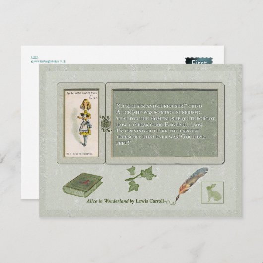 Carte postale Curiouser et Curiouser (Devant / Derrière)