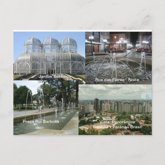 Carte Postale Curitiba - Paraná (Devant)