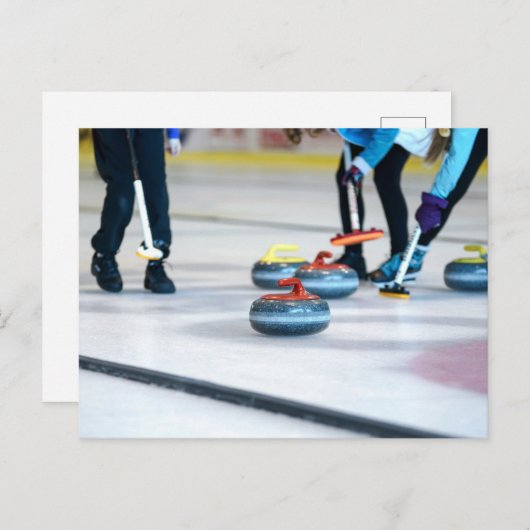 Carte Postale Curling (Devant / Derrière)